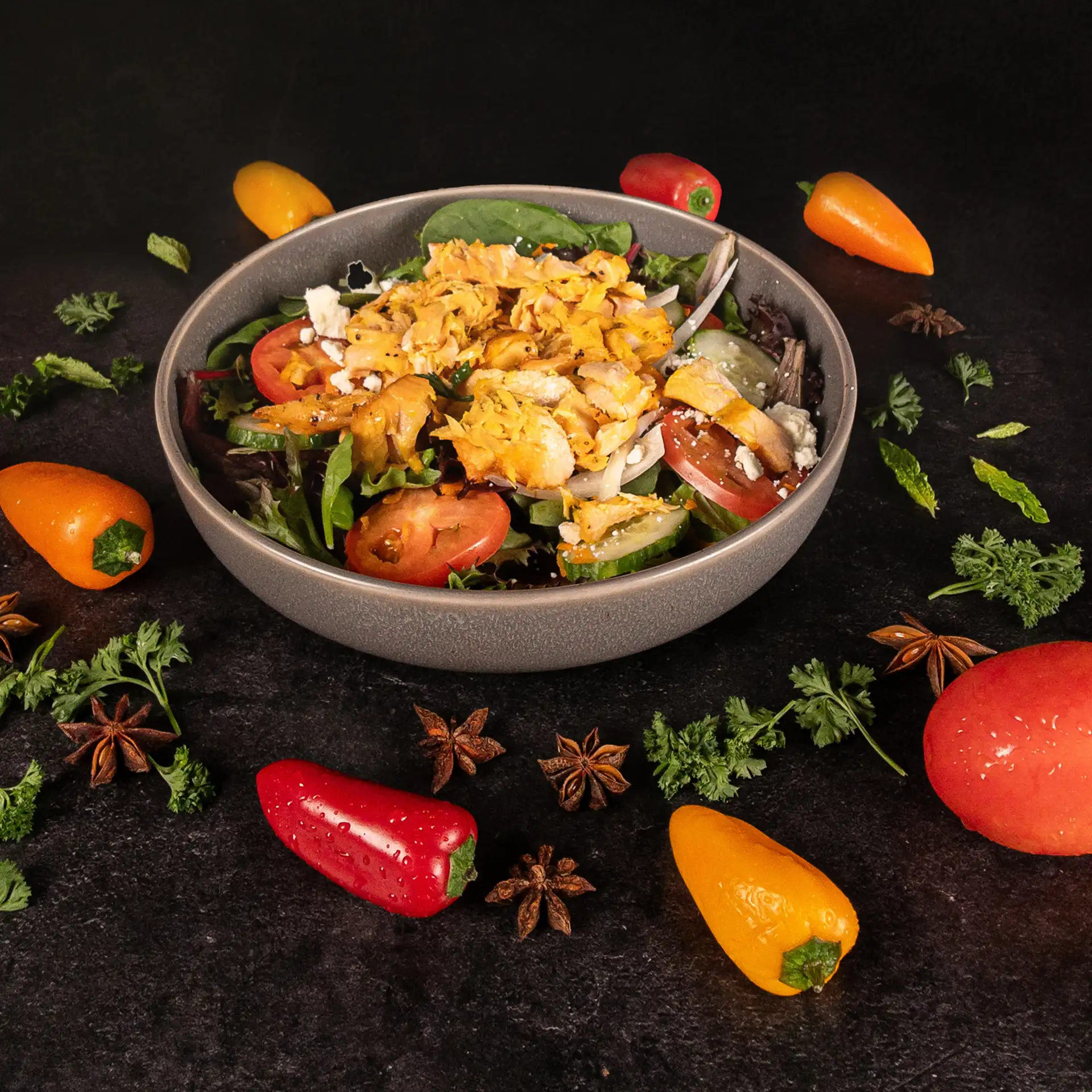 Grilled Salmon Salad